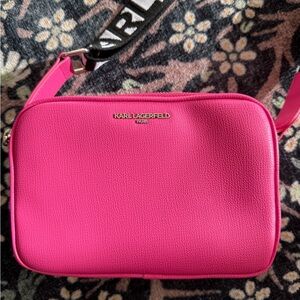 Karl Lagerfeld Vibrant Pink Crossbody Bag